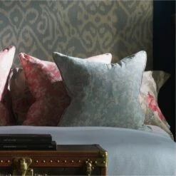 Vine Duckegg Fabric -AuraLiving Furniture Store 341950 chloe headboard otter duck egg vine duck egg vine coral peony sea coral