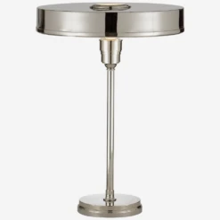 Carlo Table Lamp, Polished Nickel