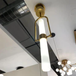 Calumn Pendant 8 Calumn Pendant -AuraLiving Furniture Store 347239 calumn pendant light natural brass detail 2