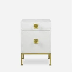 Millie Bedside Table -AuraLiving Furniture Store 350470 millie bedside table front