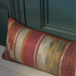 Indus Brick Draught Excluder Cushion -AuraLiving Furniture Store 352817 indus brick draught excluder wool lifestyle sml
