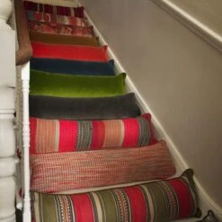 Indus Brick Draught Excluder Cushion -AuraLiving Furniture Store 352827 draught excluder stair group shot sml