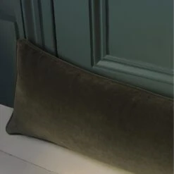 Medici Charcoal Draught Excluder Cushion -AuraLiving Furniture Store 352979 medici charcoal draught excluder lifestyle sml