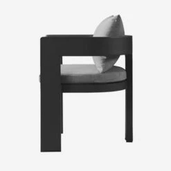 Caicos Dining Chair With Arms Outdoor Dining Chair -AuraLiving Furniture Store 353683 caicos dining chair with arms slate side