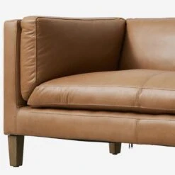 Morse Sofa -AuraLiving Furniture Store 355323 morse sofa3s nat wash camel w oak 9