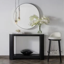 Hampstead Charcoal Console Table -AuraLiving Furniture Store 355882 hampstead vignette 02