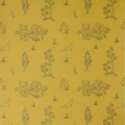 Friendly Folk Provencal Yellow Fabric