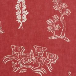 Friendly Folk Huntsman Red Fabric 7 Friendly Folk Huntsman Red Fabric -AuraLiving Furniture Store 70782 friendly folk huntsman red fabric detail 2