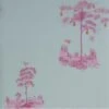 Pear Tree Sunset Pink Wallpaper