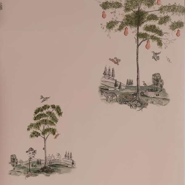 Pear Tree Setting Plaster Wallpaper 1 Pear Tree Setting Plaster Wallpaper