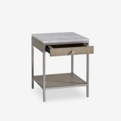 Rufus Side Table, Light 7 Rufus Side Table, Light -AuraLiving Furniture Store 99060 rufus small side table light open