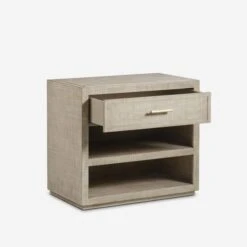 Raffles Large Bedside Table -AuraLiving Furniture Store 99198 raffles bedside table open